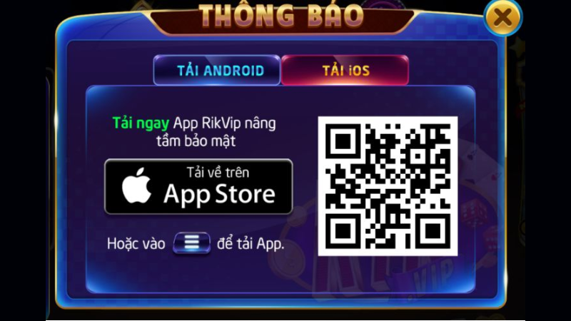 Đa dạng nền tảng hỗ trợ việc tải app rikvip